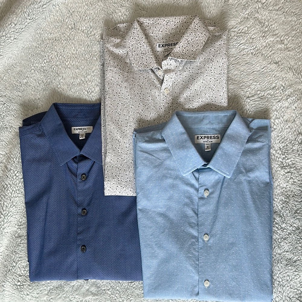 Express Men’s - Medium Extra Slim Button Down Trio